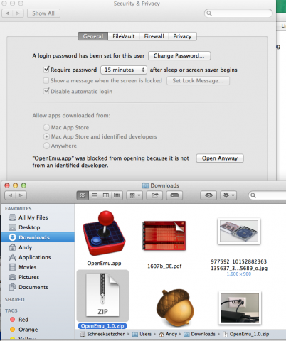 Openemu 1.0 (Screenshot: Golem.de)